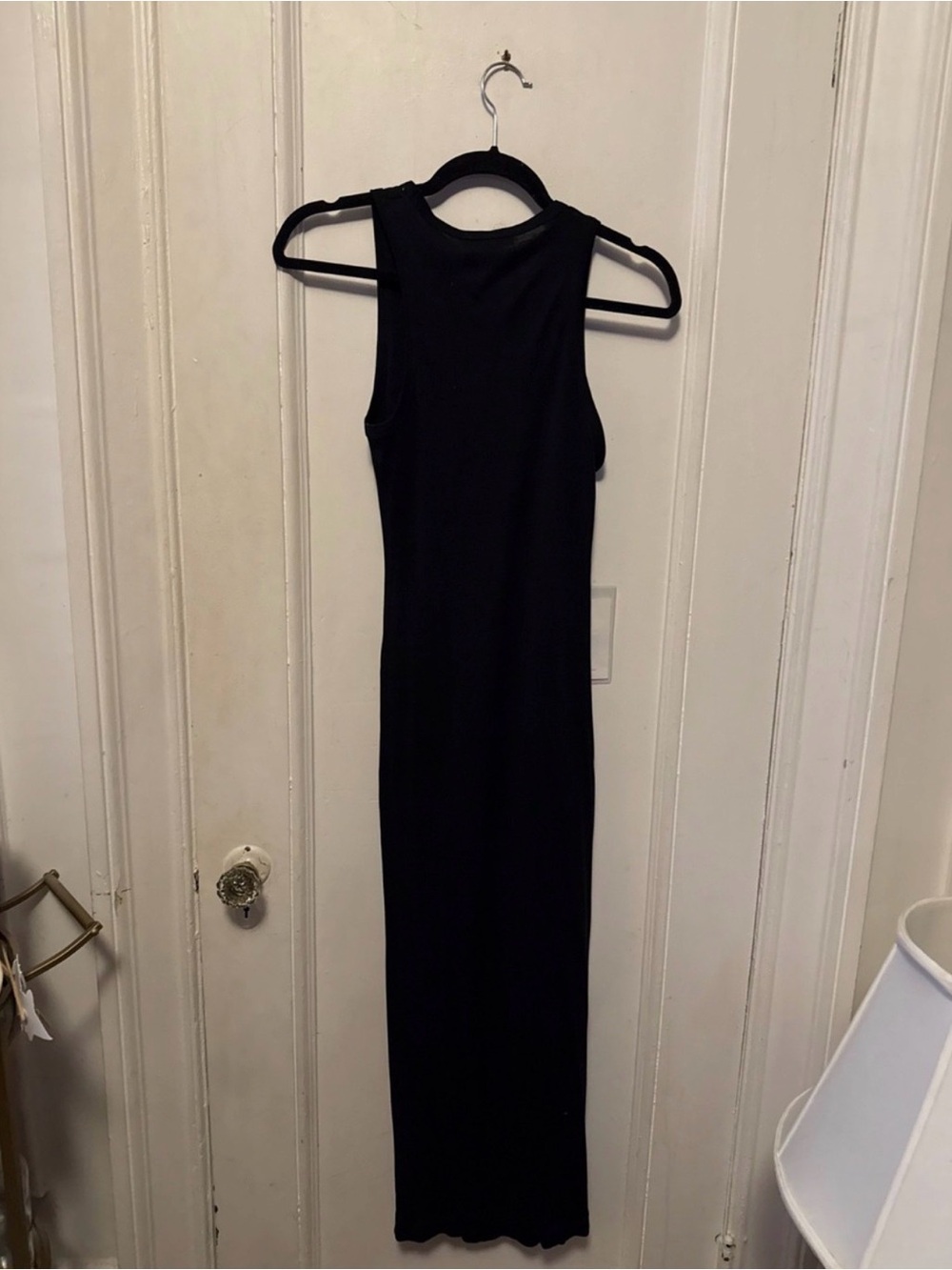 Wardrobe NYC black ribbed tank dress